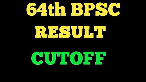 bpsc result | 64th bpsc result | 64th bpsc pre result
