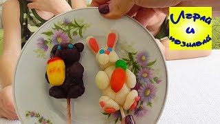 Лепим с детьми из мастики фигурки на палочке. Лепим с детьми из мастики фигурки на палочке.