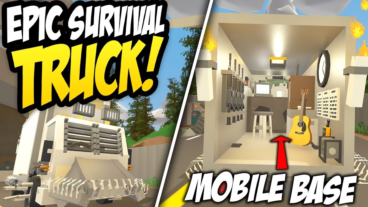 EPIC SURVIVAL TRUCK - Unturned Mobile Base | Custom Truck Design!