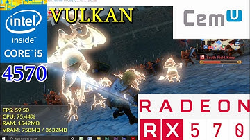 HYRULE WARRIOR ON CEMU VULKAN [1.20.1c] INTEL CORE i5 4570 RX 570 TEST 1080p
