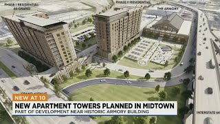New apartment towers planned in Midtown near historic Armory building