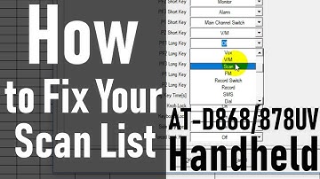 Why is my Scan List Not Working?! 868/878
