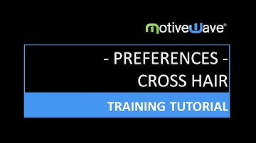 Cross Hair Options in the MotiveWave Trading Platform