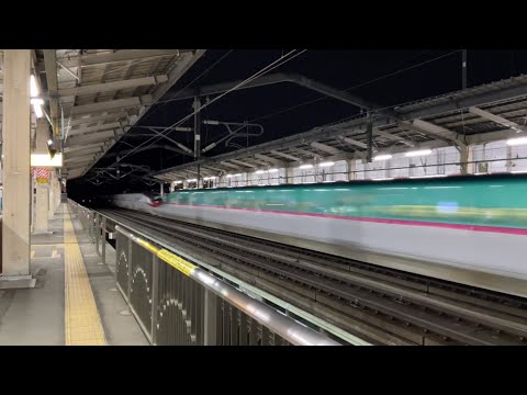 福島駅を通過するE5系はやぶさE6系こまち7連発
