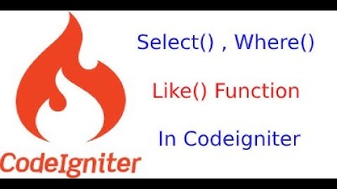 Codeigniter tutorial for beginners in hindi  how to select data from database with where condition