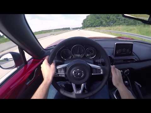2016 Mazda MX5 0  220km h POV  Autobahn Acceleration, Top speed TEST ✔
