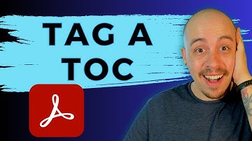 How to tag a table of contents from scratch in Adobe Acrobat Pro DC