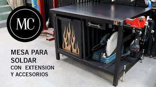 Mesa para soldar con extension de corte plasma y accesorios / Welding table.