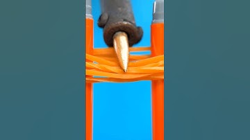 Soldering Iron vs. Rubber Bands (Close-Up) #shorts #asmr #satisfying #experiment #macro