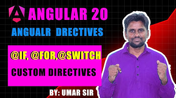 ✅ Angular 20: Flujo de control explicado: @if, @for, @switch — ¡Adiós *ngIf y *ngFor!