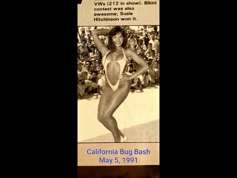 GoodGuys California Bug Bash VW Show Bikini Model Contest Pleasanton, CA. May 5, 1991