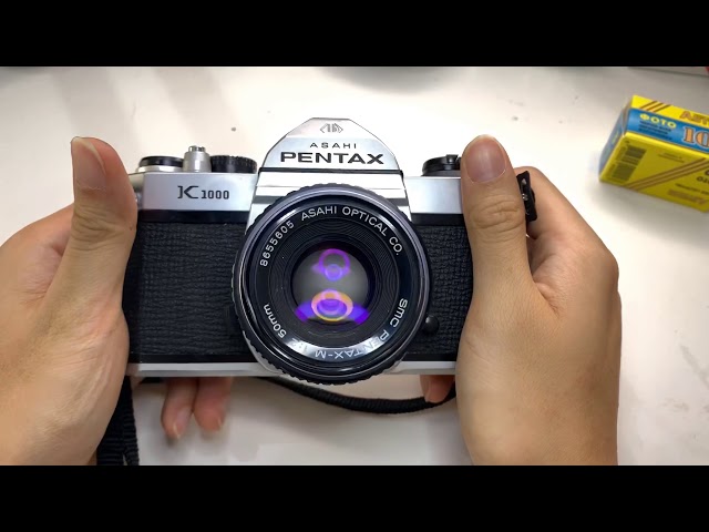 ASAHI PENTAX K 1000 Film Camera + SMC Pentax 50mm f2 Lens Demo