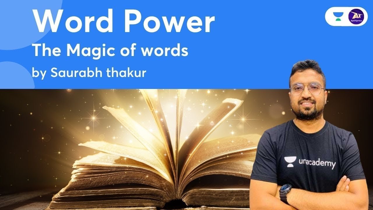 Download Word Power I The MAGIC of Words | General Aptitude | Saurabh Thakur