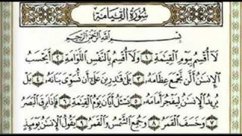 سورة القيامة وليد ابراهيم