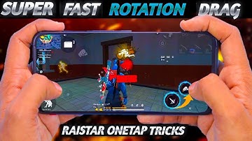 Raistar Rotation Drag Trick In Free Fire | rotation drag handcam | rotation drag kaise mare handcam