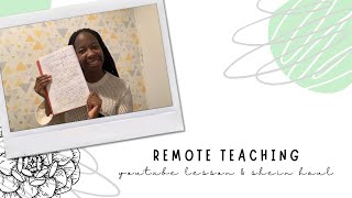 week 1 of remote learning! | wfh with me