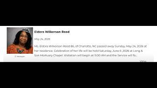 Eldora Wilkerson Reed Funeral Service