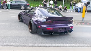 LOW Tuner Cars leaving a Carshow | Lay Low 2023