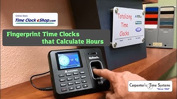 Fingerprint Time Clocks that Calculate Hours - Acroprint BioTouch Time Clock