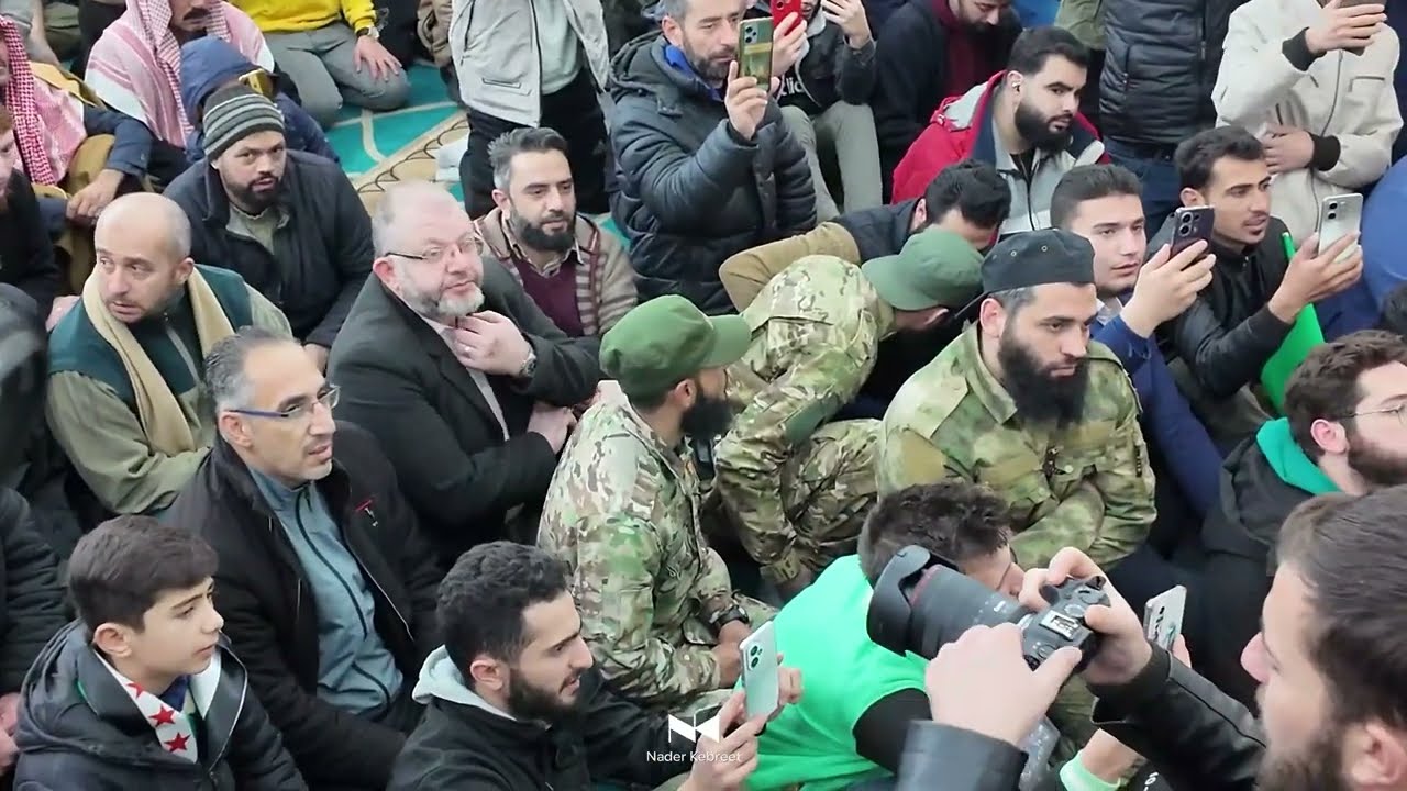 إنشاد أفراد الجيش مع المصلين | أنشودة ما وهنا|  مسجد سيدنا خالد بن الوليد | حمص | سوريا #أرشيف