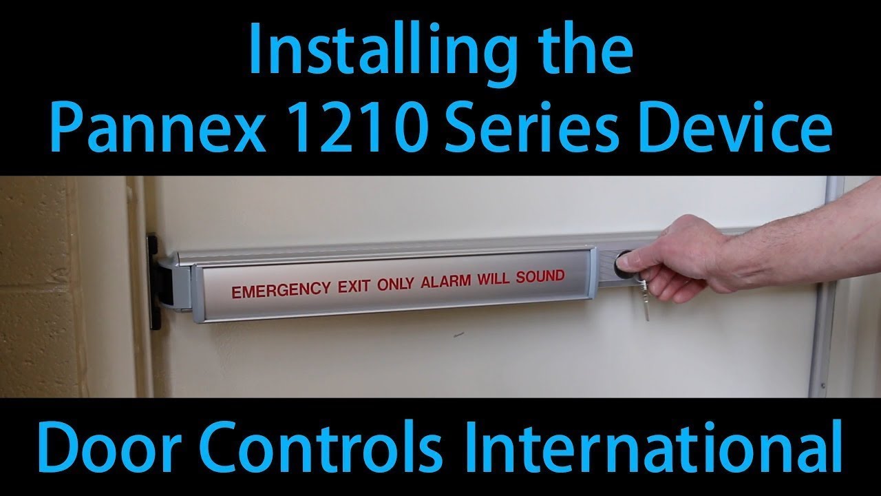 How To Install The Door Controls Pannex 1210 Series Rim Exit