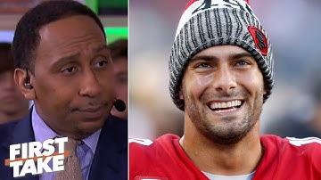 Stephen A. is still waiting for Jimmy Garoppolo to be tested by a great defense | First Take
