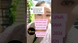 JAVANESE CALCULATION OF BUSINESS OPENING DAYS ON APRIL 18, 2026, SATURDAY KLIWON