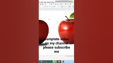 3D Apple on corel draw #coreldraw #art #graphicdesign #apple