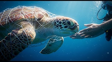 Brave Team Battles Ocean Debris to Save Trapped Sea Turtles 🐢 #wildlife  #ocean  #rescue  #movie