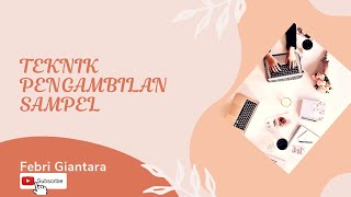 Teknik Pengambilan Sampel