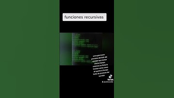 Funciones recursivas