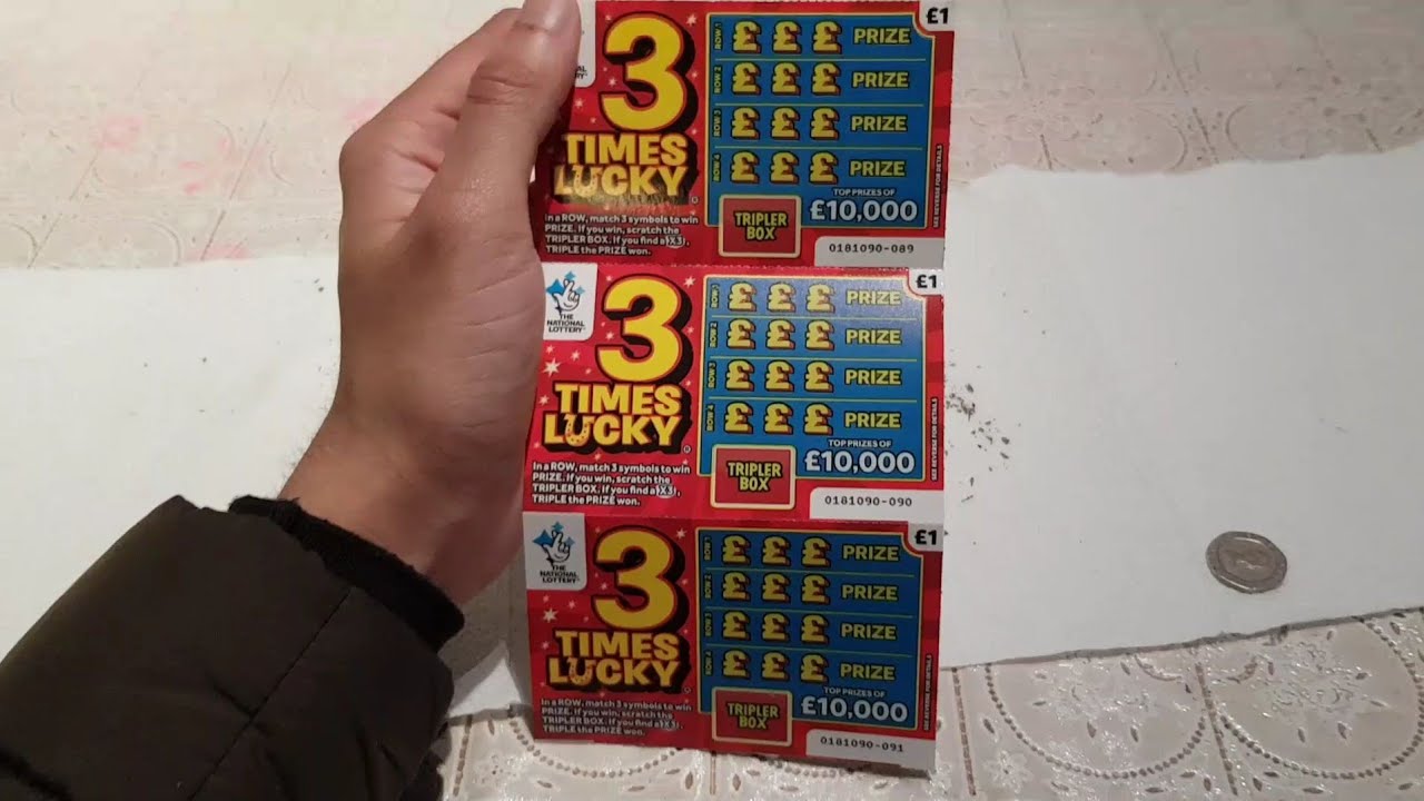 3 Times Lucky Scratch Card WIN AGAIN !!!! YouTube