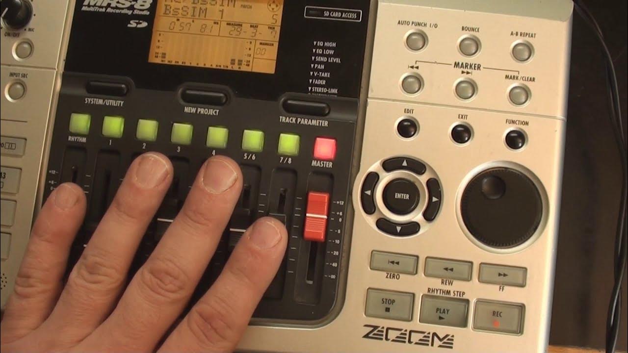 Zoom MRS8 How to use the Multitrack Recorder (the basics!) YouTube