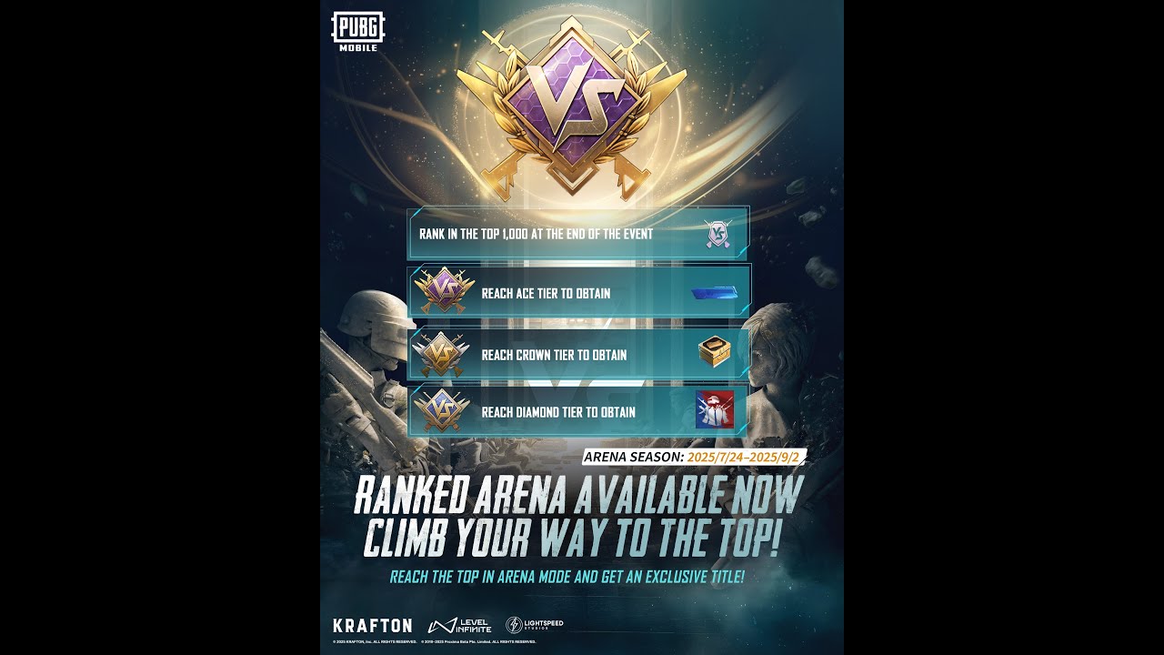 PUBG MOBILE | Ranked Arena Available Now