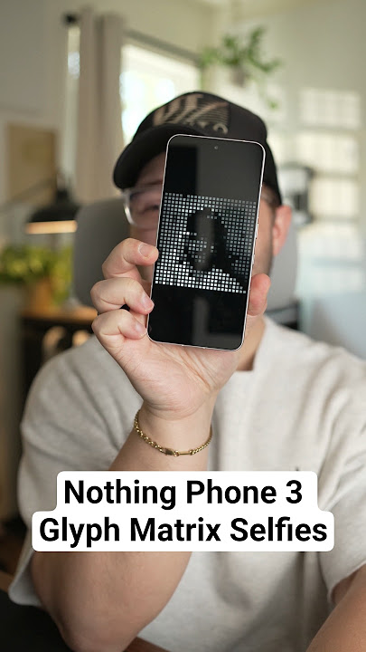 Nothing Phone 3 Glyph Matrix Selfies