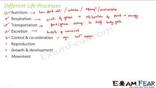 Biology Life Processes part 2 Different Life Processes CBSE class 10 X