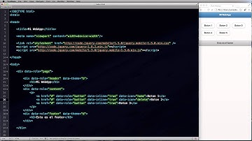 HTML5 y jQuery Mobile 1.3.0 en Español - Añadir botones y configurarlos en jQuery Mobile - 5/x