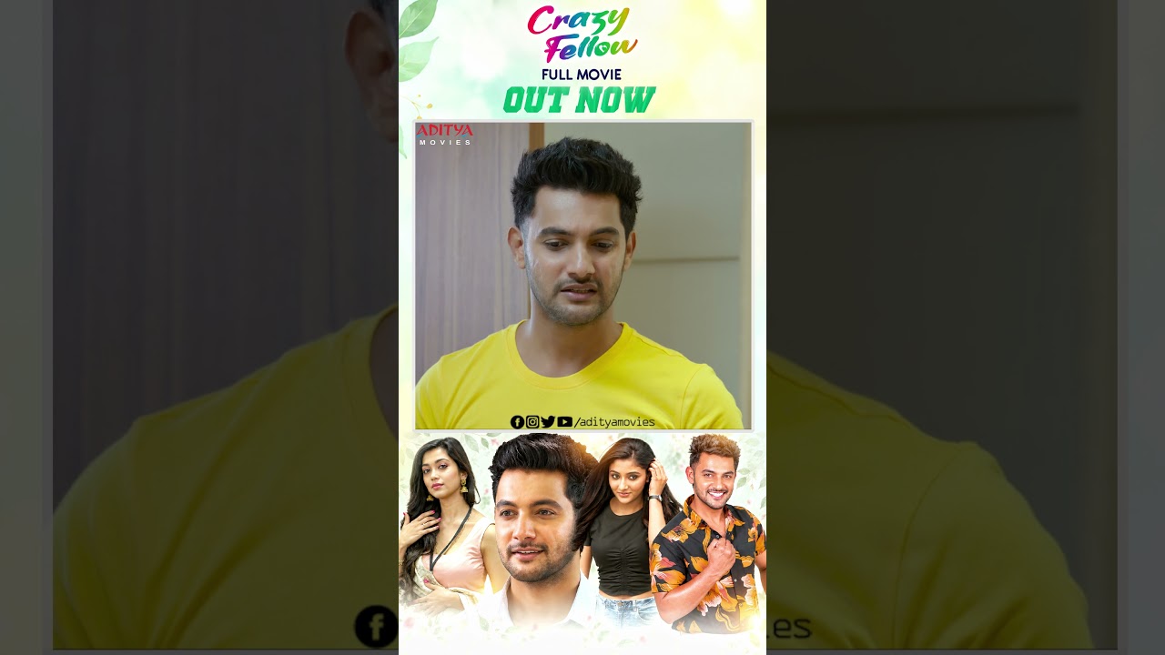 #CrazyFellow FULL MOVIE OUT NOW🎬🔥| #AadiSaikumar #SouthMovie #Shorts #YTShorts #Reels