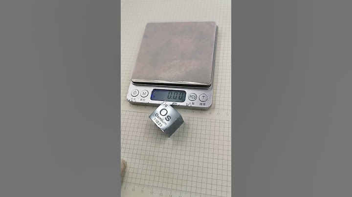 One inch of osmium cube, which is manufactured using powder metallurgy