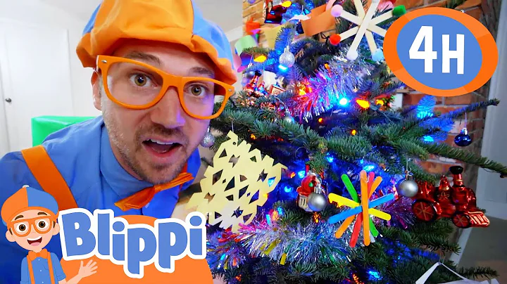Christmas Holiday Decorations Arts & Crafts!🎄 | Blippi! | Preschool Learning | Moonbug Tiny TV