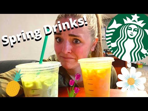starbucks-iced-pineapple-matcha-+-iced-golden-ginger-drink-taste-test