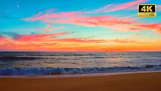 🌅🌊 Onde Oceaniche al Tramonto in 4K per un Sonno Profondo, Notte Serena e Relax Totale screenshot 5