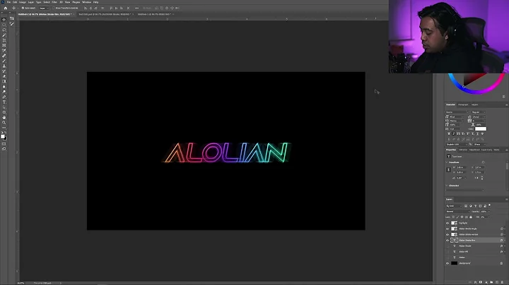 Adrian Paez shows us how to do a neon Glow Text Ef...