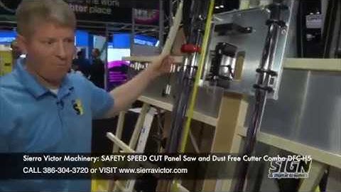 Sierra Victor Machinery: SAFETY SPEED CUT Panel Saw and Dust Free Cutter Combo DFC-H5