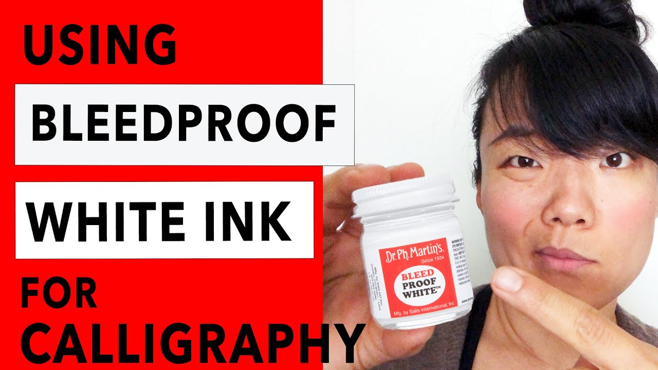 How to Use Bleedproof White Ink for Calligraphy