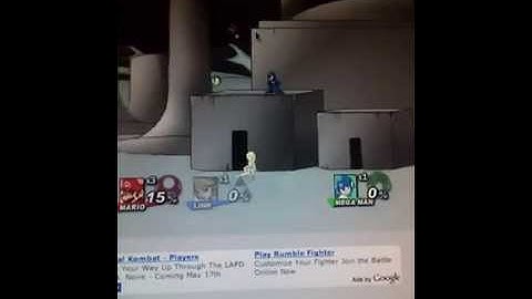 Super Smash Flash 2 Demo v0.7 (Mario) vs Ness vs Link vs Megaman