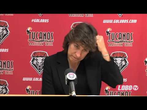 football score 2012 Lobo Women's Basketball |Coach Yvonne Sanchez : Post Northern New Mexico Press Conference