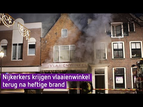 Lieve woorden zorgen voor doorstart van afgebrande vlaaienwinkel in Nijkerk
