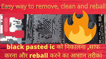 How to Remove,Clean and reball Black Pasted IC Safely#Remove glue pasted IC#Cutting Pasted eMMC CPU