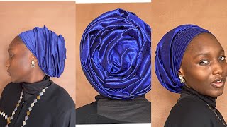 How to tie a turban | quick and easy headtie tutorial for office | rawsilk turban by Hadeedee Makeovers 462 views 3 months ago 6 minutes, 4 seconds